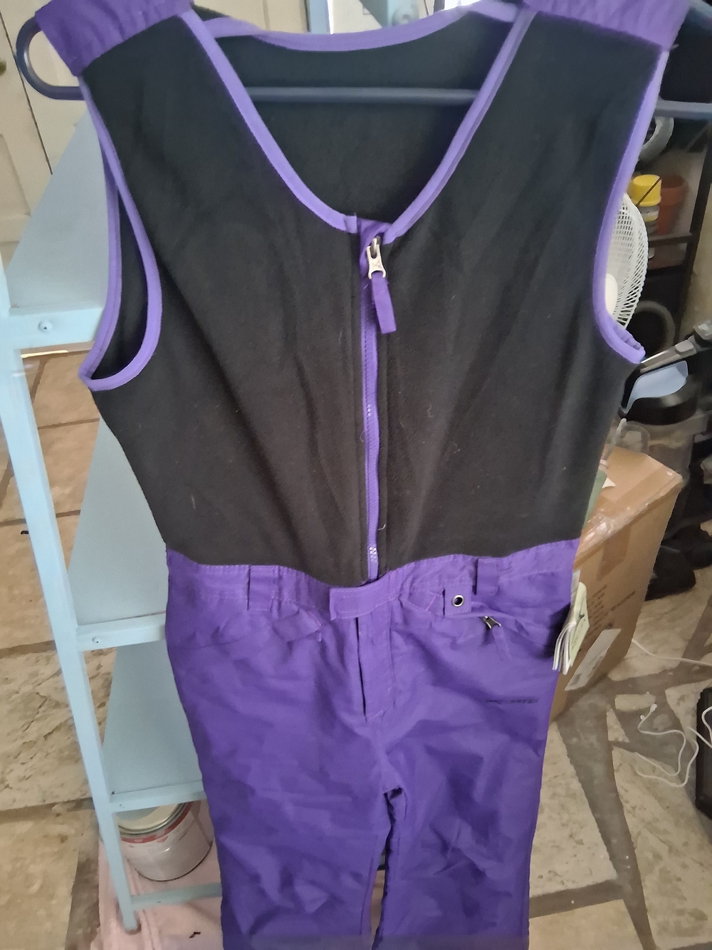 NWT Arctix Kids Fleece-Top Insulated Snow Bib Pants Purple & Black SIZE-YOUTH